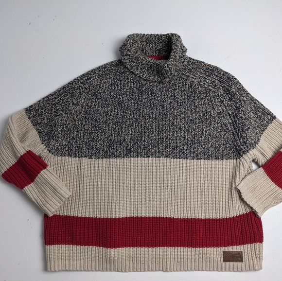 Roots Sweaters - Roots Cabin Sweater Cowl Neck Knit XS
